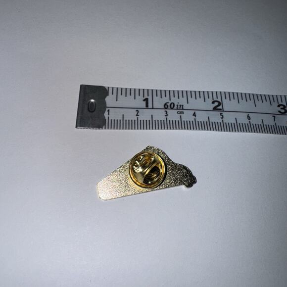 Harp Instrument Pin Brooch - Picture 2 of 2